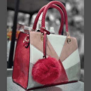 Bolso pompon Rojo